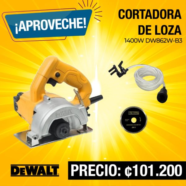 DEWALT CORTADORA LOZA 4-3/8 1400W DW862W-B3