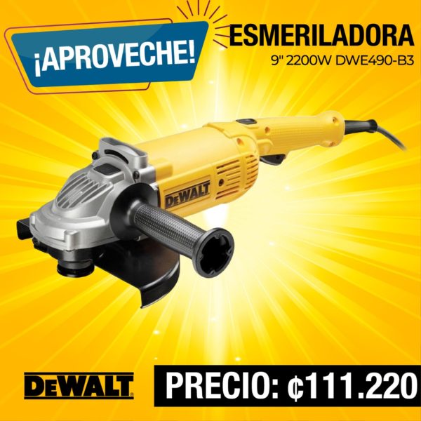 DEWALT ESMERILADORA 9"" 2200W DWE490-B3"