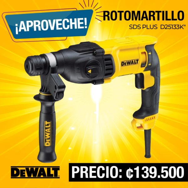 DEWALT ROTOMARTILLO SDS PLUS 3/16-5/8"" D25133K"