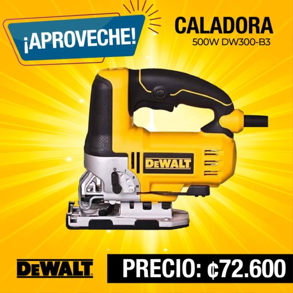 DEWALT SIERRA CALADORA 4.5A 500W DW300-B3