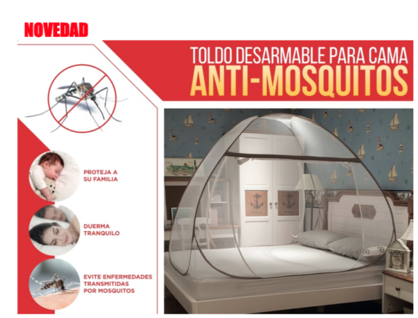 Mosquitero: Toldo desarmable para cama matrimonial antimosquitos